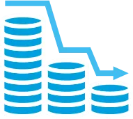 Затраты меньше