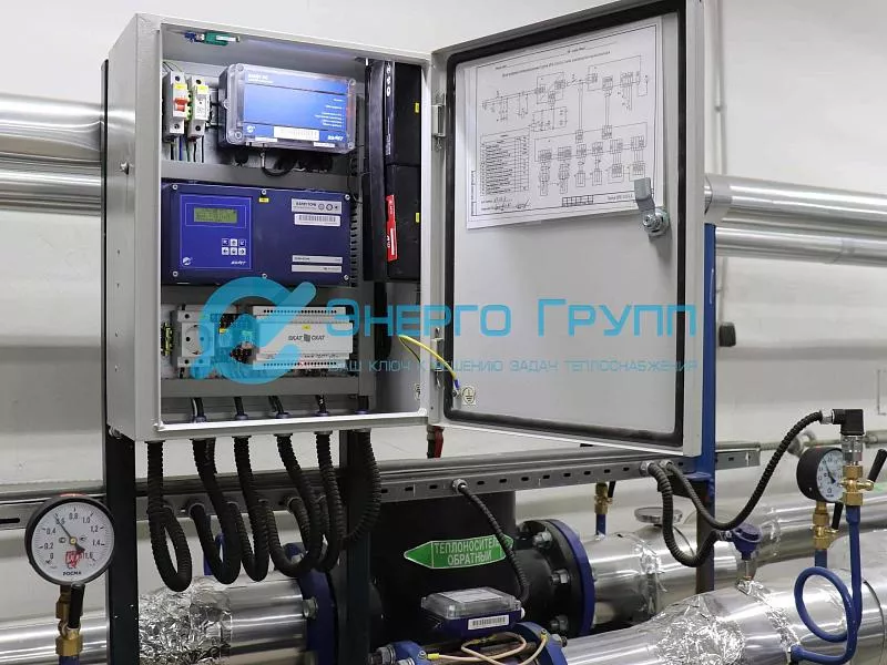 Пример реализованного объекта «Энерго Групп» - автоматические индивидуальные тепловые пункты